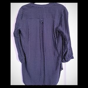 Polka Dot, Long/Short Blouse